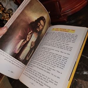 New Catholic VINTAGE PICTURE BIBLE stories old & new Testament book Lawrence G.